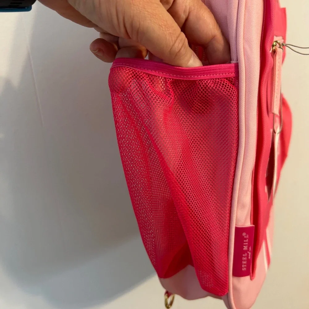 Steel Mill & Co Pink I\'m Only Here For The Dinks Pickleball Sling‎ Bag NWT